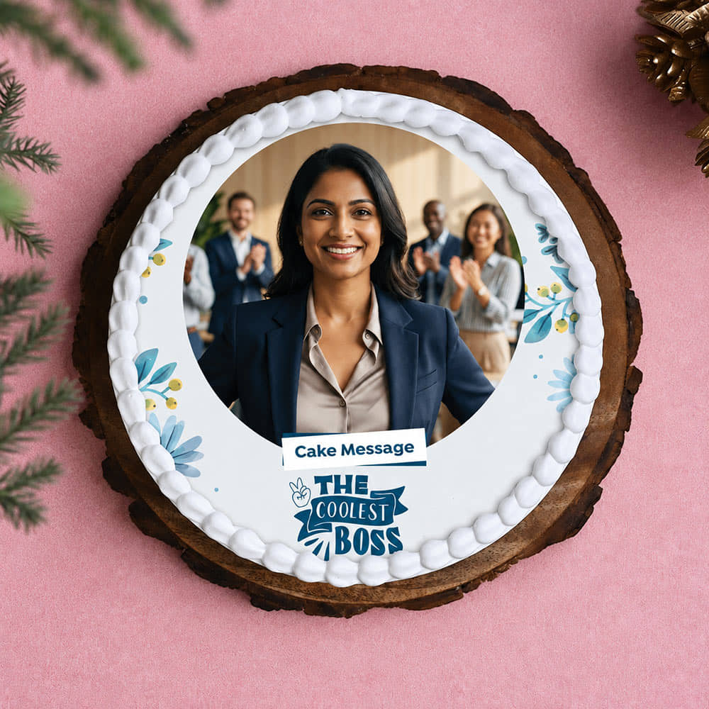 The Coolest Boss Day Cake