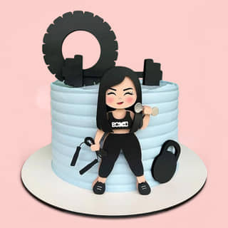 Gym Girl Birthday Cake Gym Girl Birthday Cake