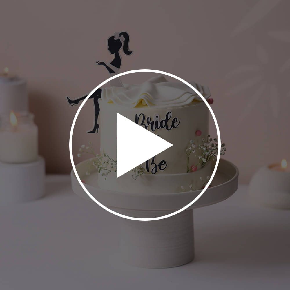 Elegant Bride To Be Cake