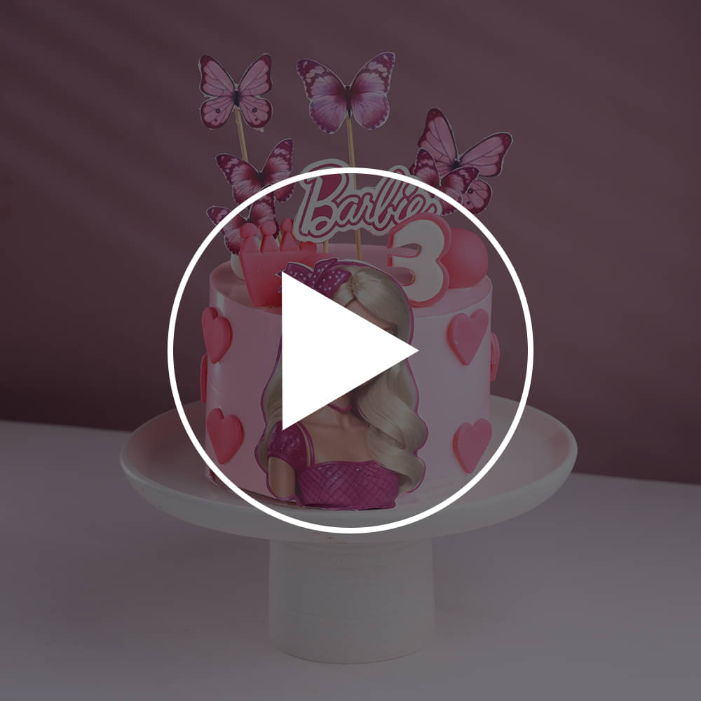 Pink Wonder Barbie Theme Cake