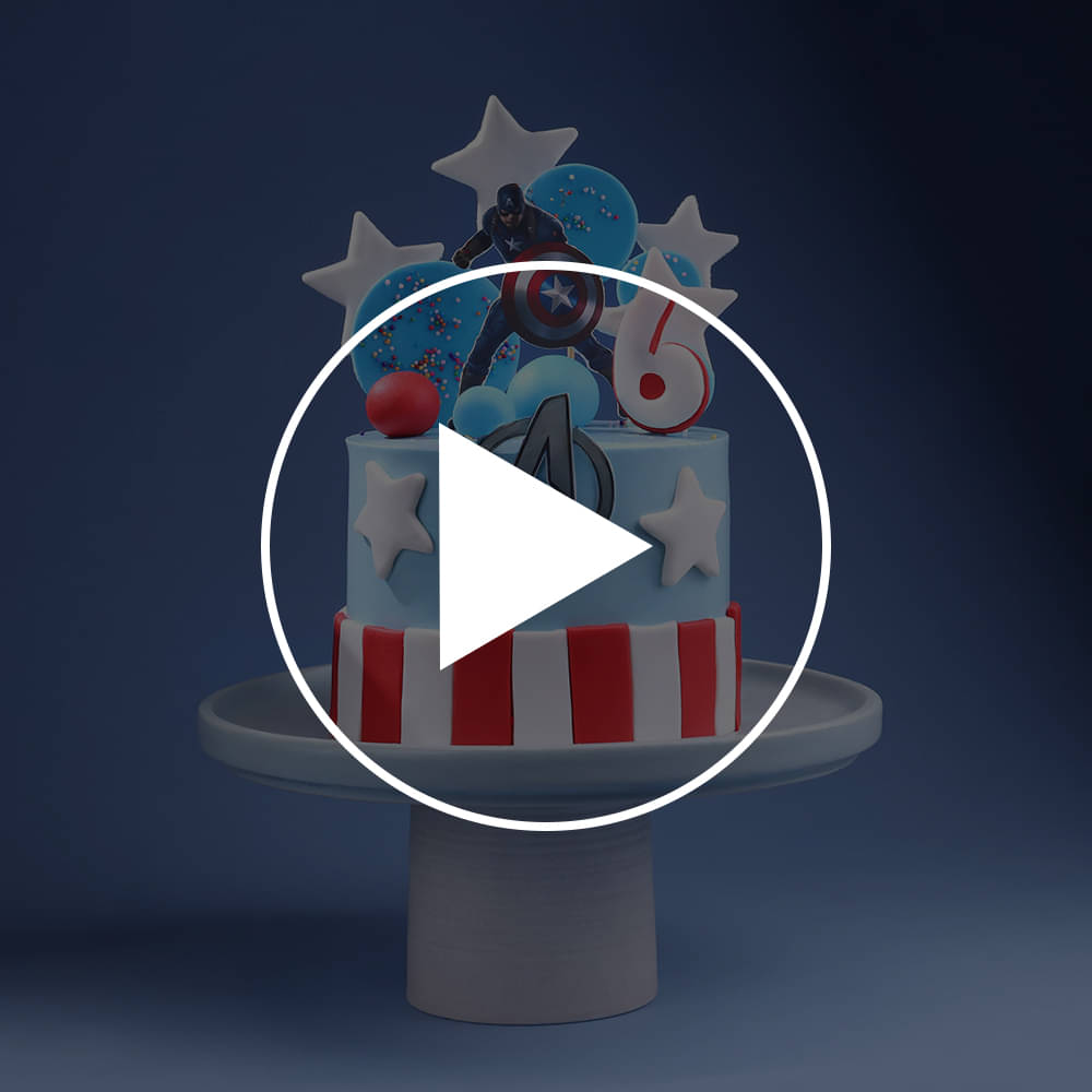 Captain America Avengers Cake