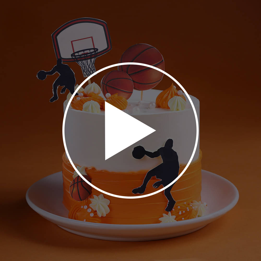 Score Big Basketball Theme Cake