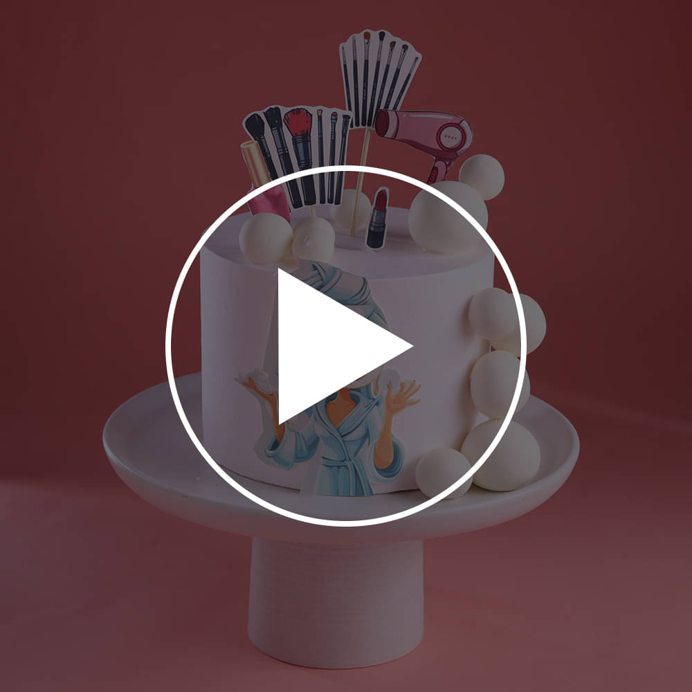 Beauty Bliss Makeup Cake