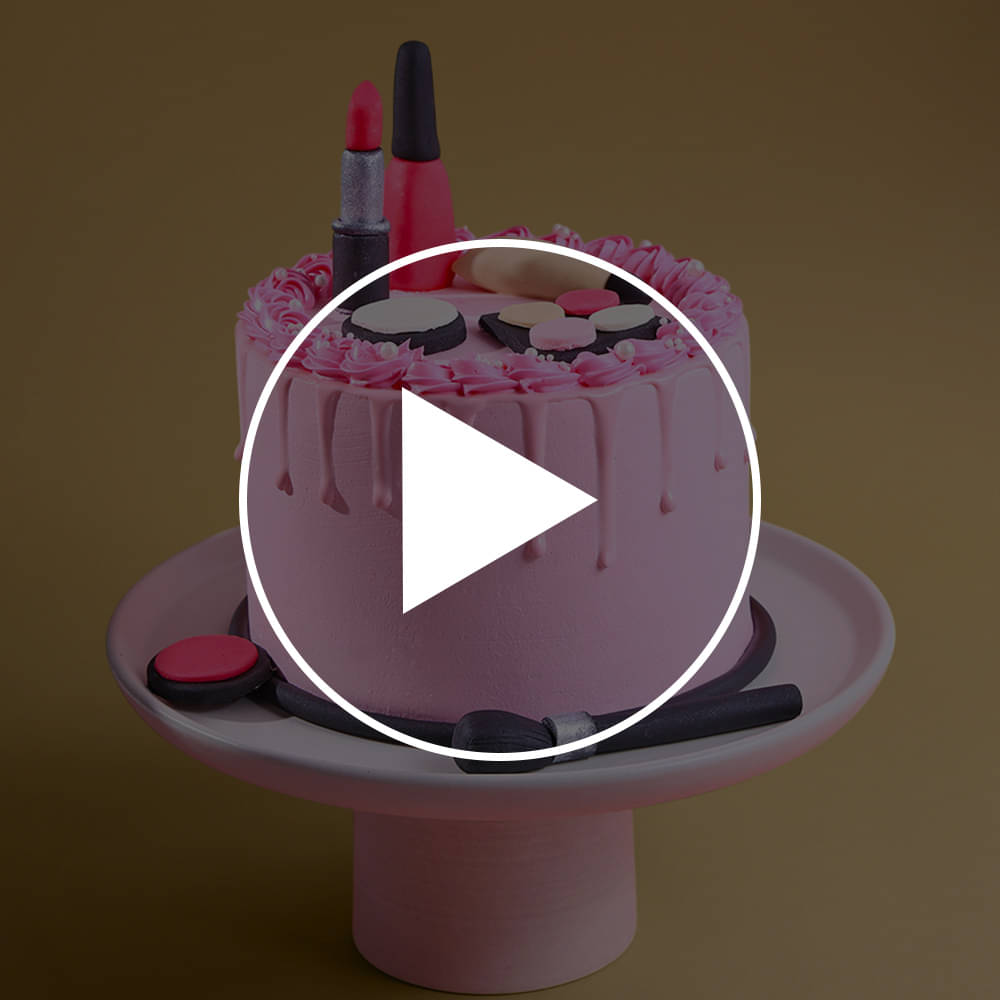 Glam Girl Magic Makeup Cake