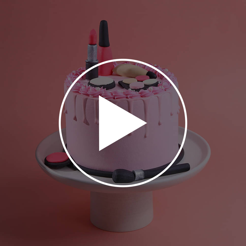 Glam Girl Magic Makeup Cake