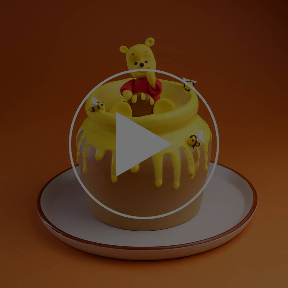 Honey Pot Pooh Bear Cake