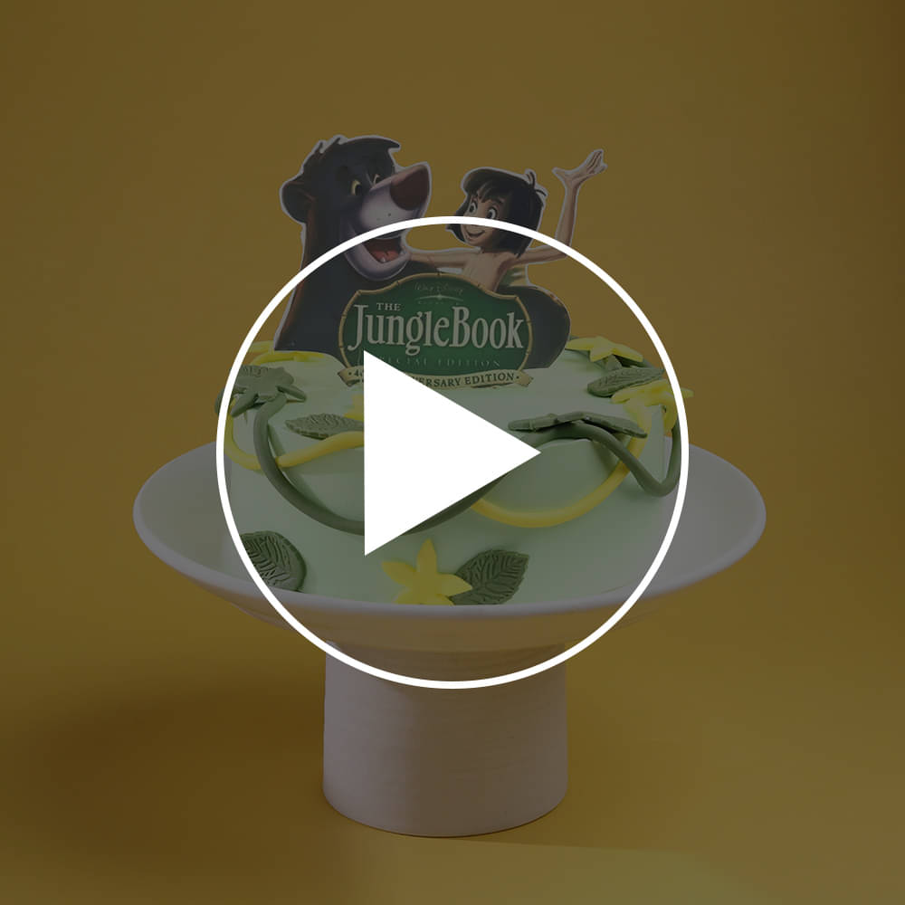 Mowgli N Baloo Jungle Book Cake