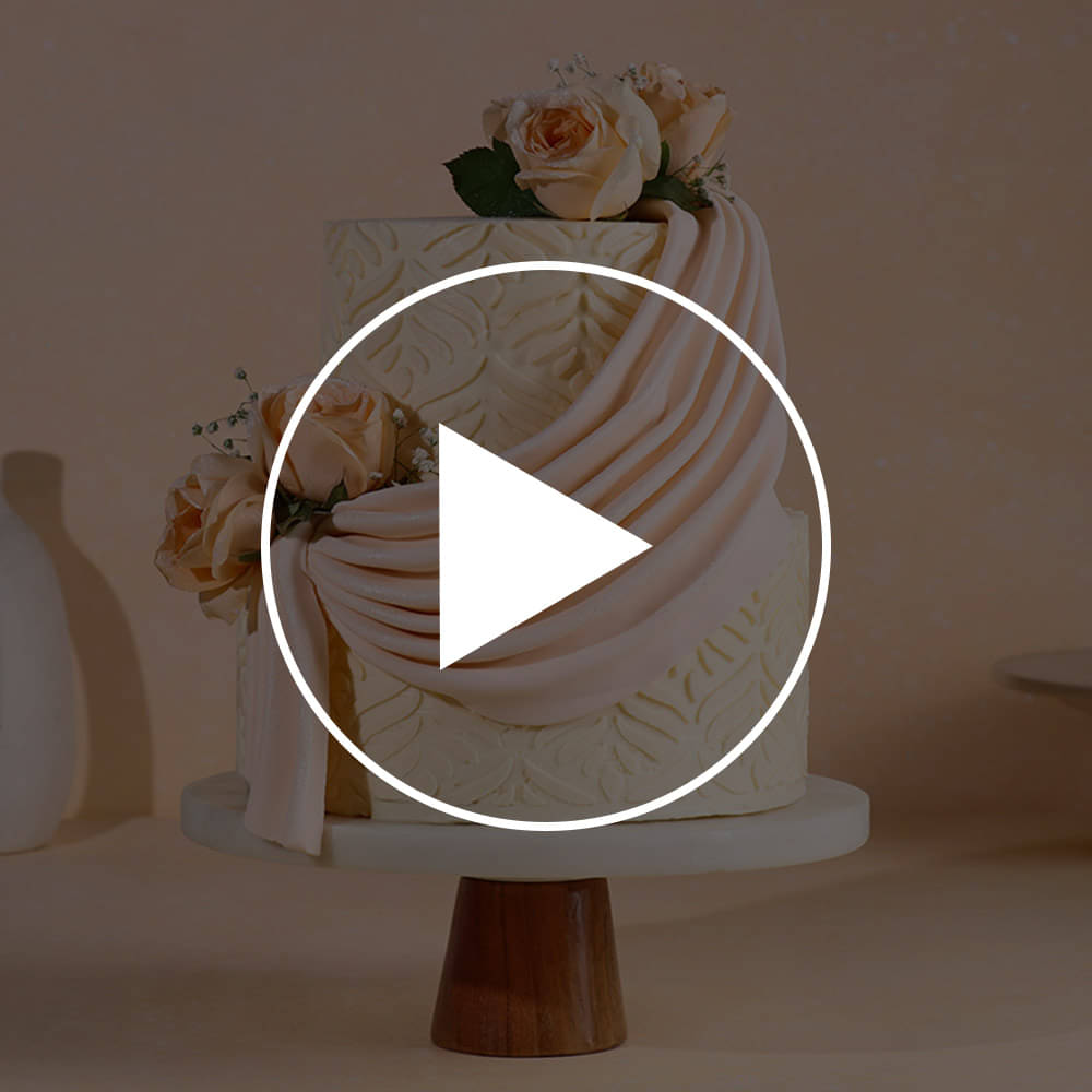 Roses N Drapes Cake