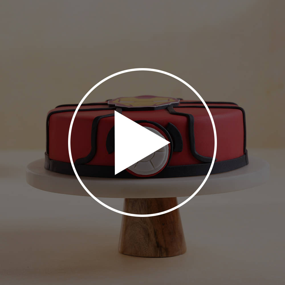 Iron Man Arc Reactor Cake