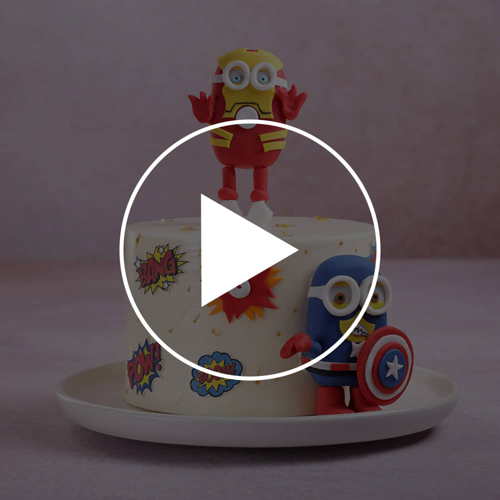 Super Minion Avengers Cake