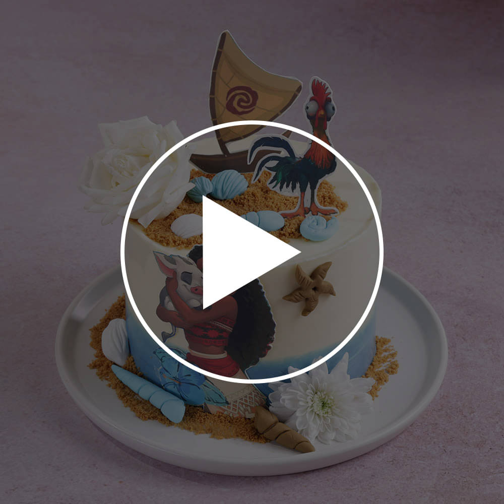 Seaside Adventures Moana Cake