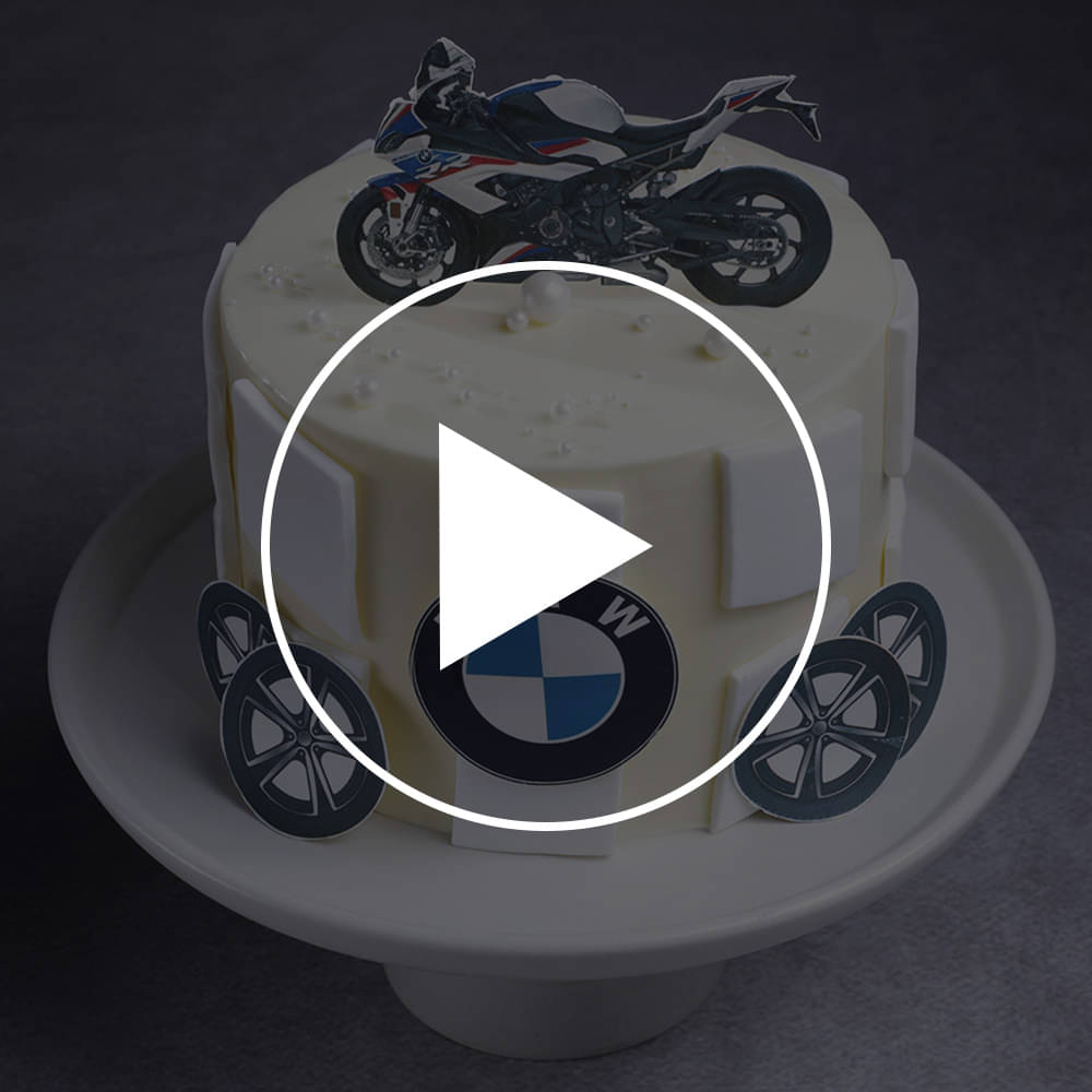BMW Bike Theme Cake
