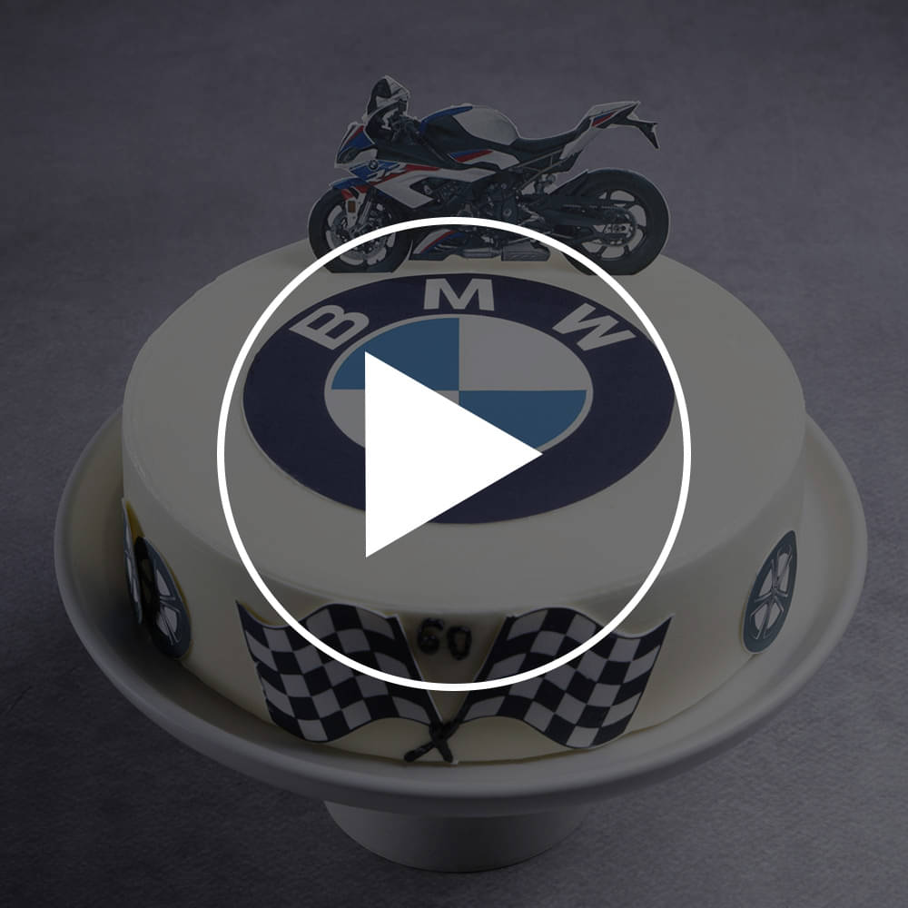 BMW Racing Theme Cake