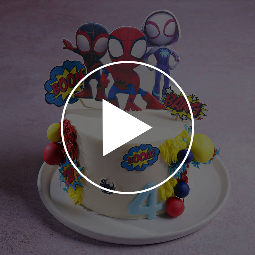 Spidey And Hero Friends Theme Cake