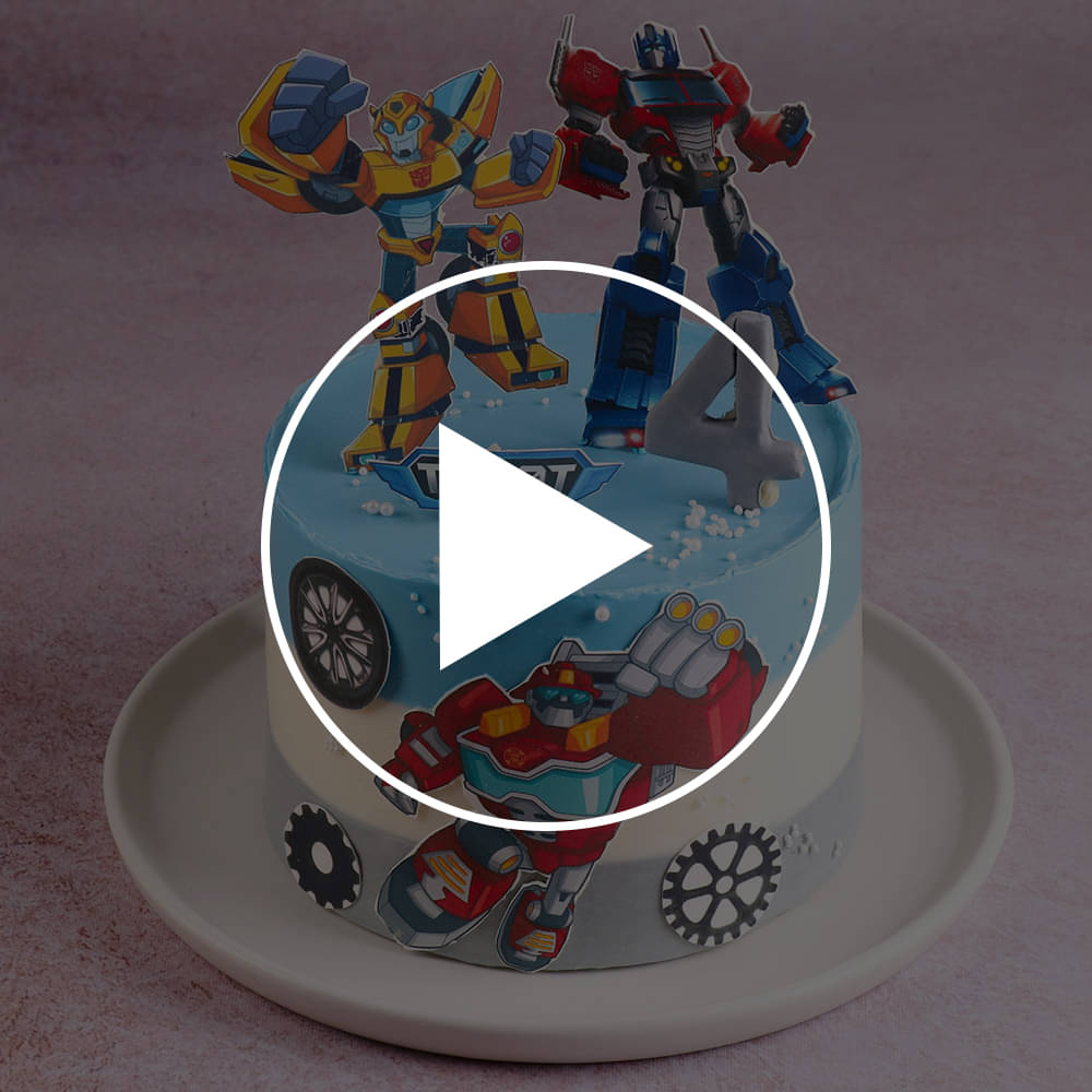 Tobot Adventure Cake