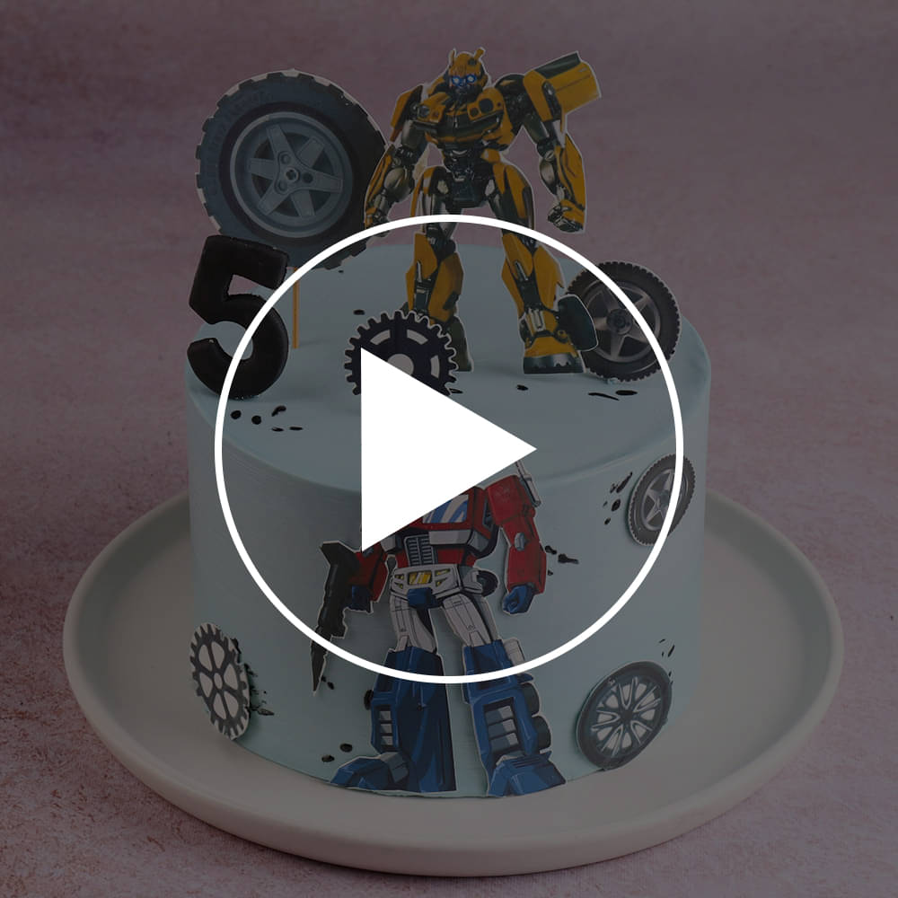 Super Transformers Theme Cake