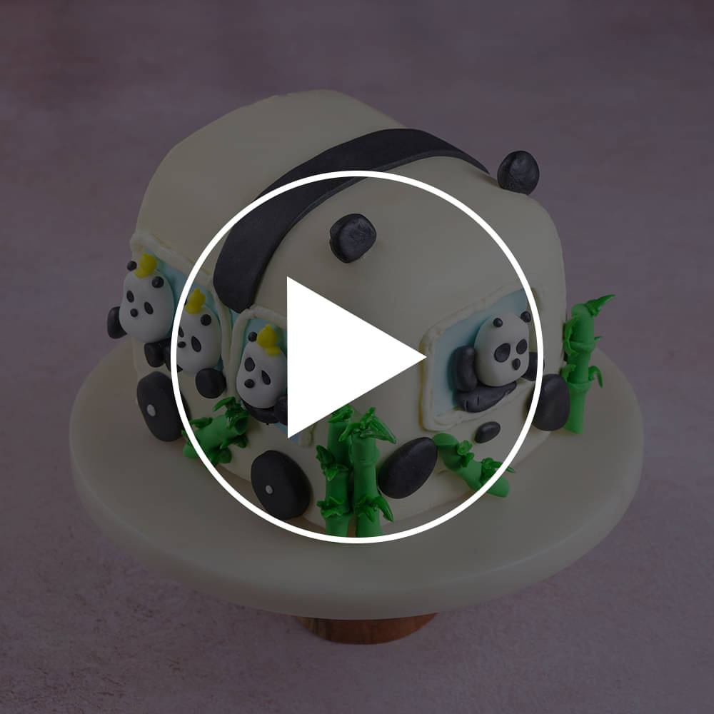 Bamboo Bus Panda Cake