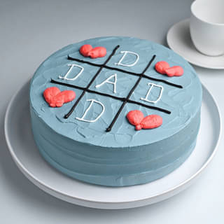 Fathers Day Blue Chocolate Cake