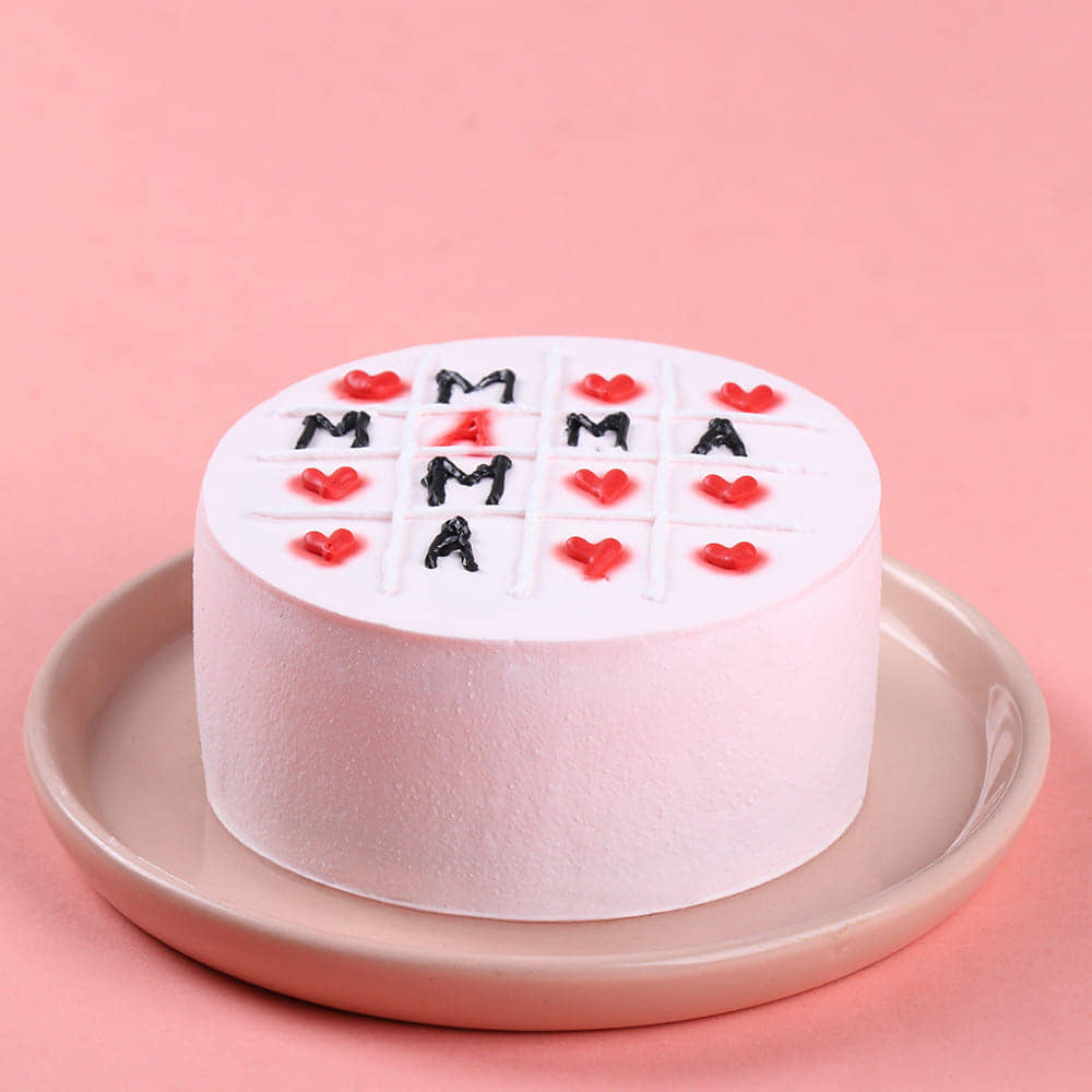 Top View of Tic Tac Mama Love Cake