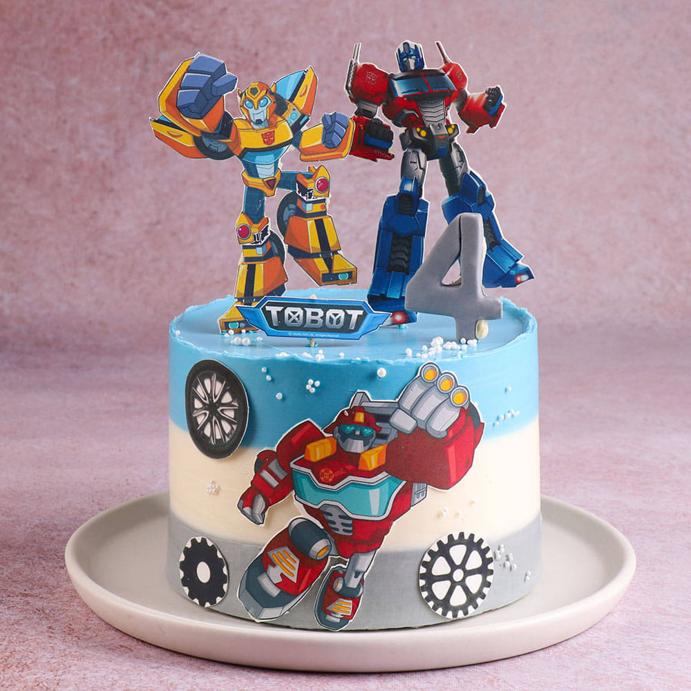 Tobot Adventure Cake