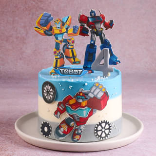 Tobot Adventure Cake