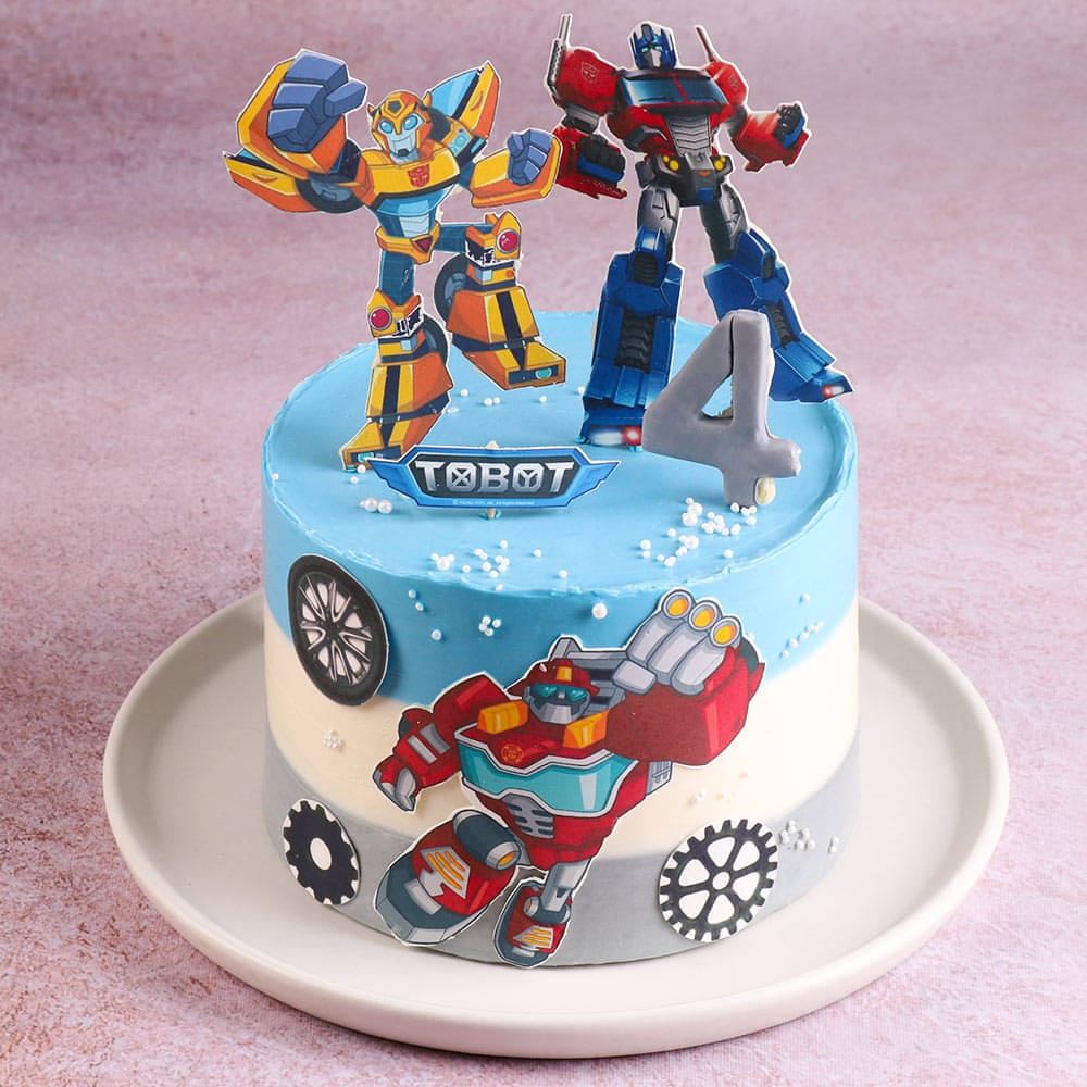 2nd Pic of Tobot Adventure Cake