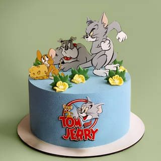 Tom N Jerry Showdown Cake