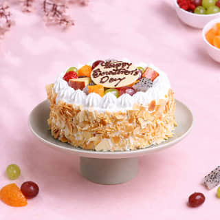 Top View of Brother's Day 2026 Tropical Fruit Cake