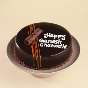 Ganesh Chaturthi Choco Truffle Cake