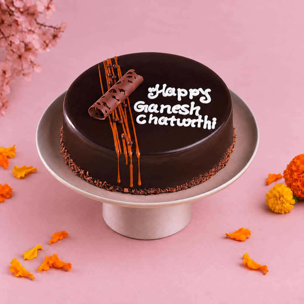 Ganesh Chaturthi Choco Truffle Cake Ganesh Chaturthi Choco Truffle Cake
