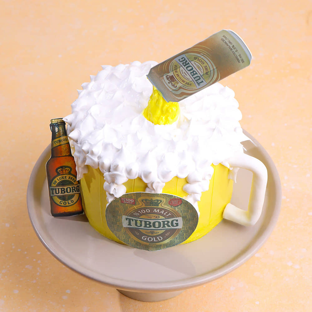Tuborg Beer Themed Cake