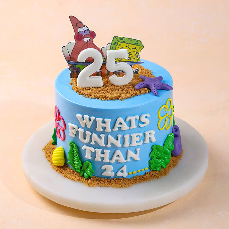Twentyfifth Pun Birthday Cake