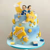 Order Twin Stars Fondant Cake Online