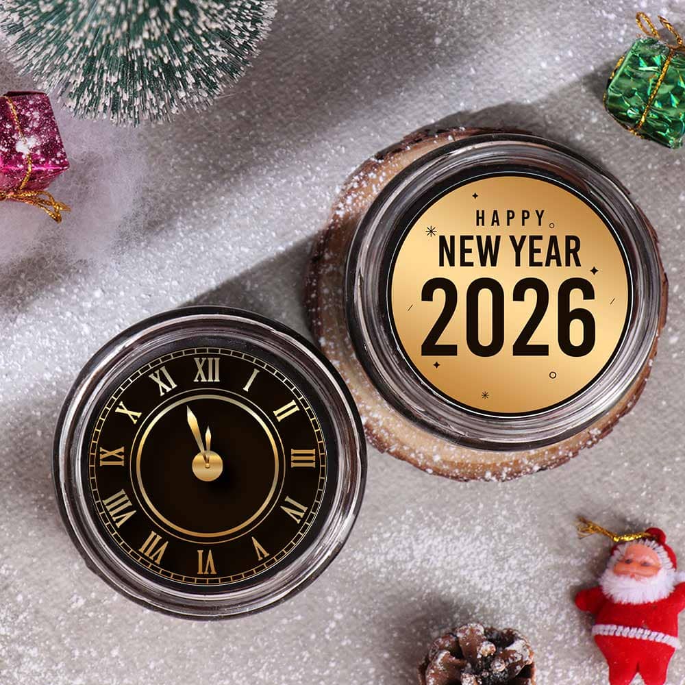 Duo New Year Choco Jar Cakes