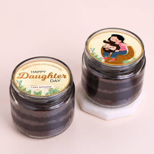Two Daughters Day Choco Jar Cakes