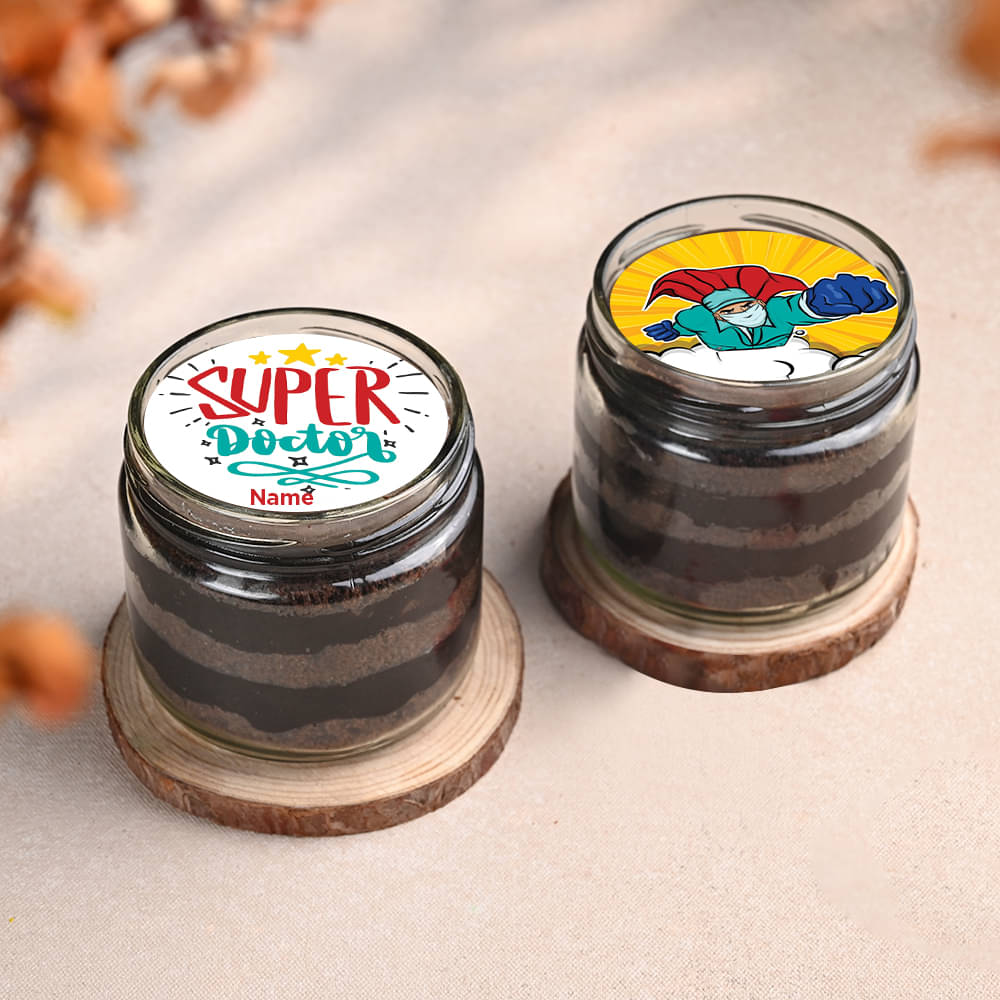 Two Doctors Day Chocolate Jar Cakes