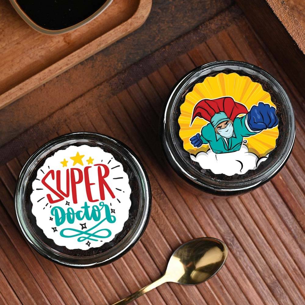 Two Doctors Day Chocolate Jar Cakes