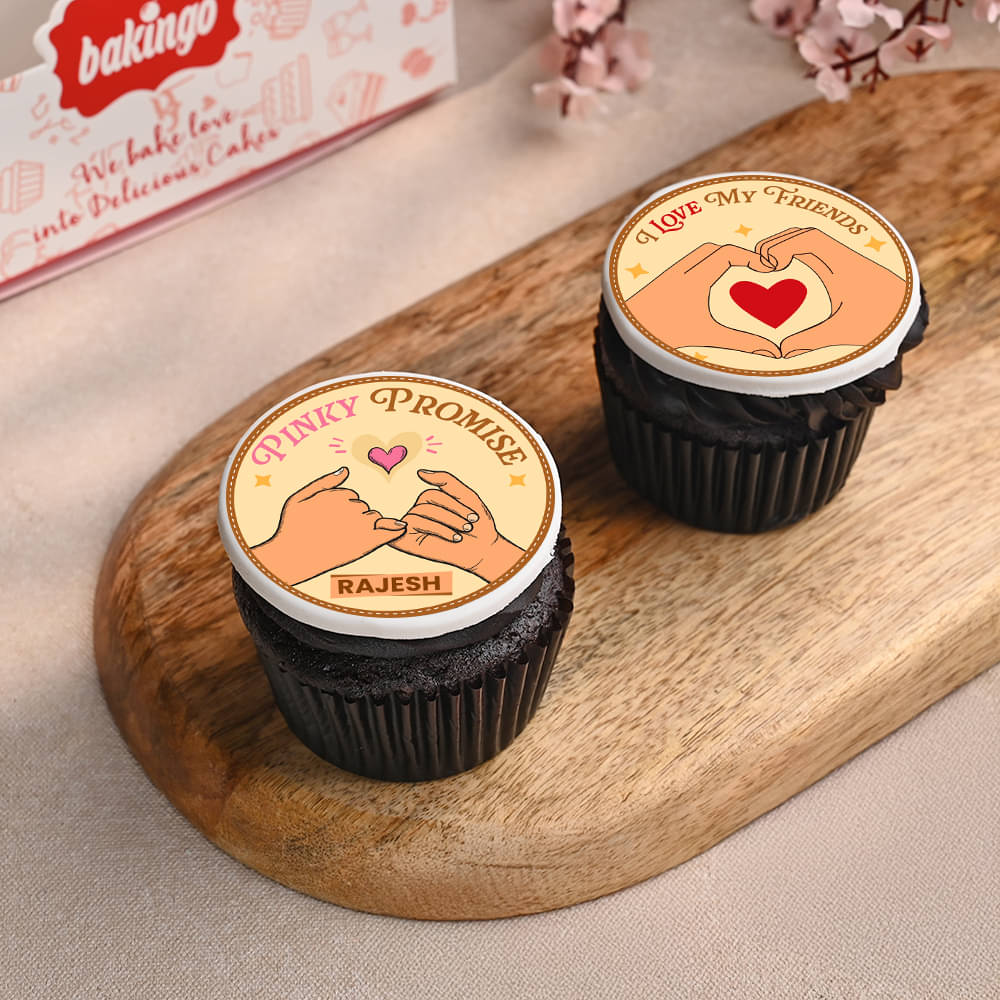 Two Forever Friendship Day Cupcakes