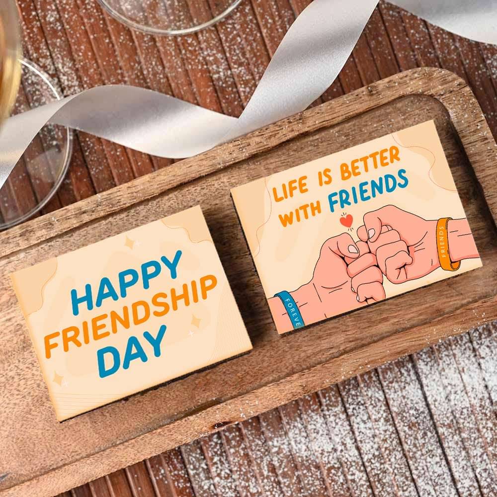 Two Friendship Day Brownies Two Friendship Day Brownies