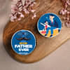 Two Mini Bite Personalised Cupcakes For Dad