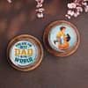 Two Personalised Red Velvet Jar Cakes For Dad