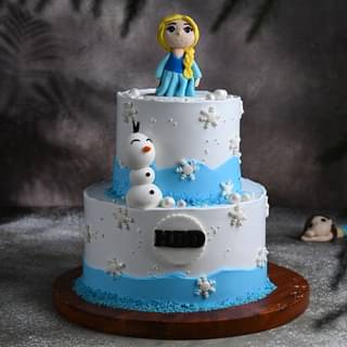 Order Two-Tier Frozen Theme Cake Online