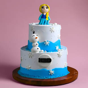 Order Two-Tier Frozen Theme Cake Online