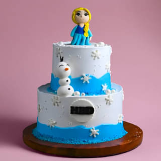 Order Two-Tier Frozen Theme Cake Online