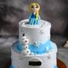 Two-Tier Frozen Theme Fondant Cake