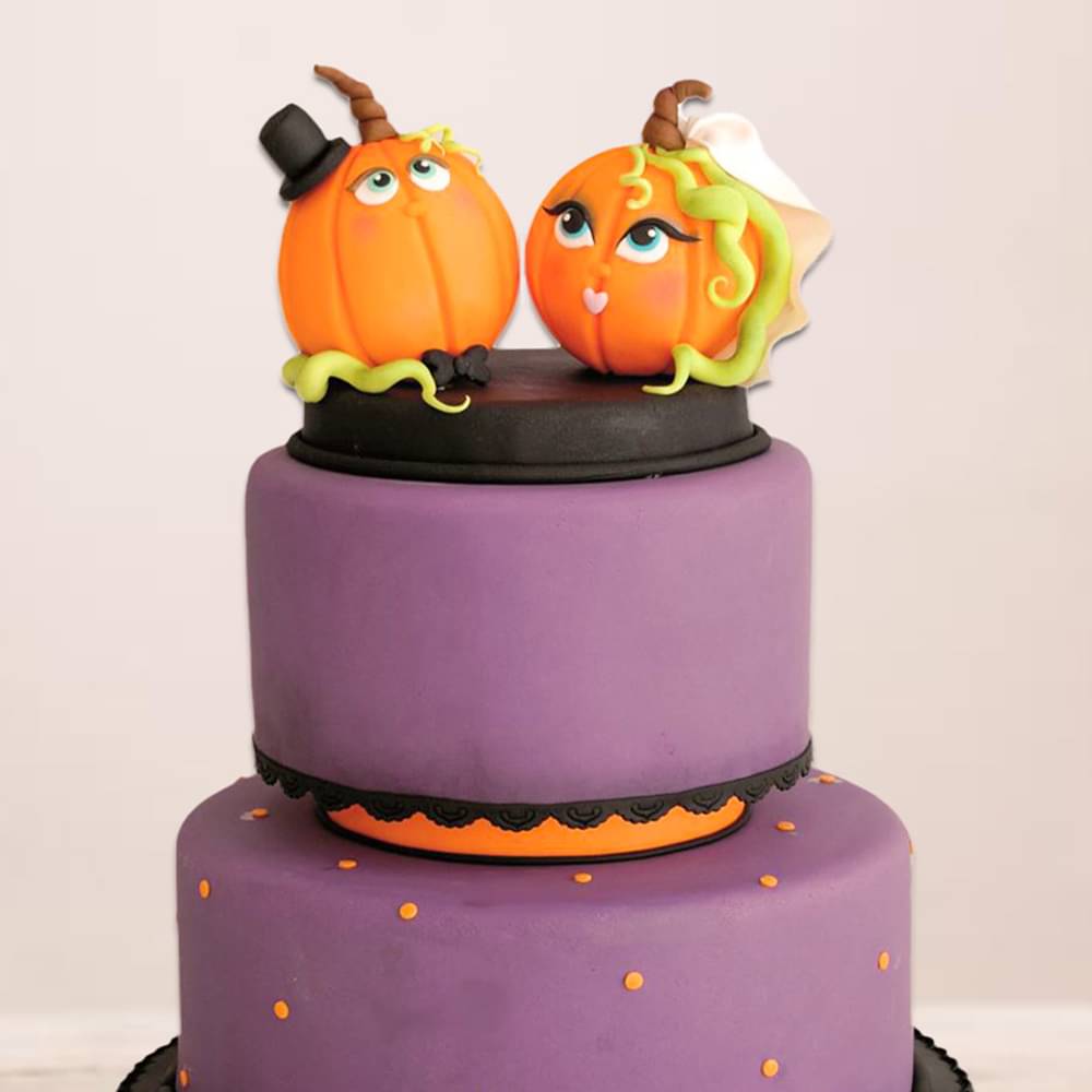 Two Tier Halloween Cake