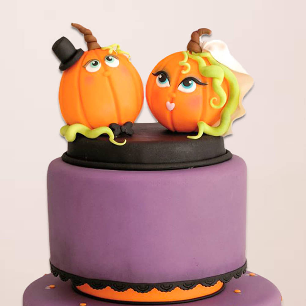 Two Tier Halloween Cake