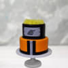 Two Tier Naruto Theme Cake