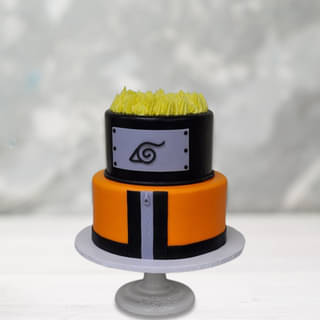 Two-Tier Naruto Theme Cake