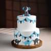 Two Tier Pastel Elephant Fondant Cake